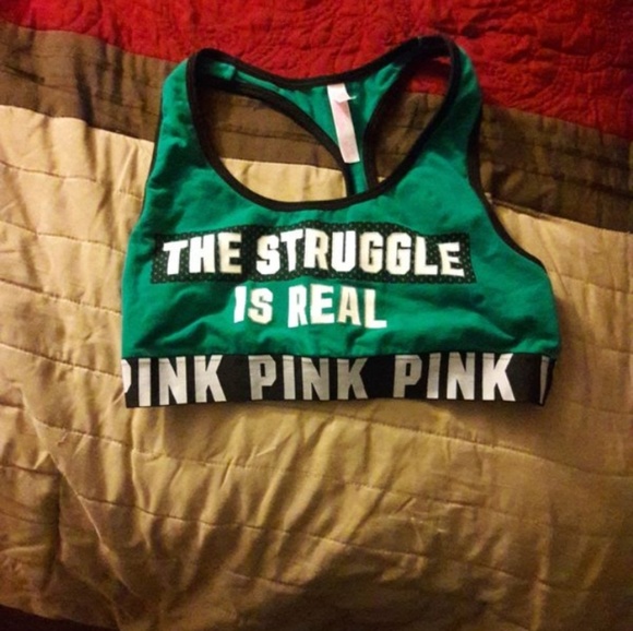 VICTORIA SECRET PINK SPORTS BRA - Picture 1 of 3